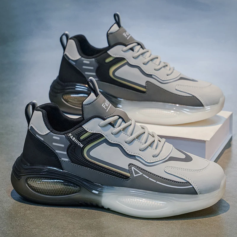 Men's Spring 2026 New Style Running Shoes Leather Surface Air Cushion Waterproof Student Fashion Black Samurai Casual Shoes
Men's Spring 2026 New Style Running Shoes Leather Surface Air Cushion Waterproof Student Fashion Black Samurai Casual Shoes