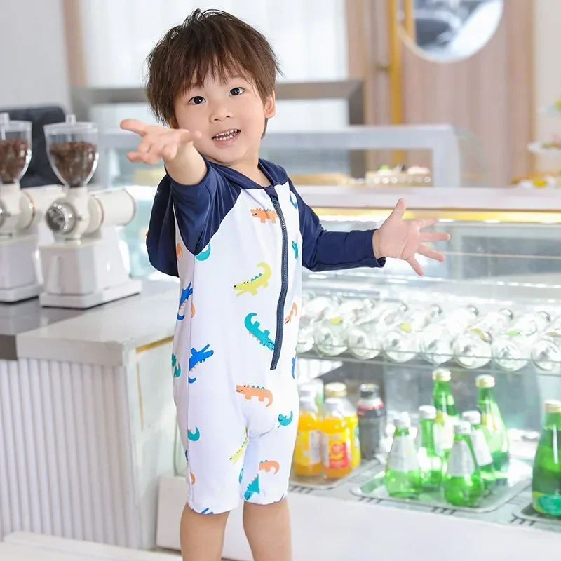 Cartoon Baby Boys Bathing Suit Beach Pool Swimming Suit Long Sleeve Jumpsuits Hooded Bathing Suit Zipper Kids Clothes
Cartoon Baby Boys Bathing Suit Beach Pool Swimming Suit Long Sleeve Jumpsuits Hooded Bathing Suit Zipper Kids Clothes