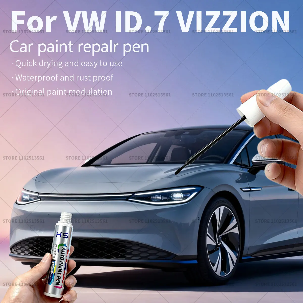 Для Volkswagen ID.7 VIZZION ручка для ремонта автомобильной краски Touch Up средство для удаления царапин DIY автоаксессуары белый синий красный серый LB7X зеленый
Для Volkswagen ID.7 VIZZION ручка для ремонта автомобильной краски Touch Up средство для удаления царапин DIY автоаксессуары белый синий красный серый LB7X зеленый