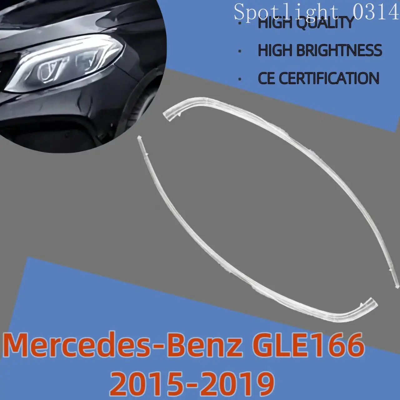 For Mercedes Benz W166 GLE 166 2015 2016 2017 2018 2019 DRL Headlight Acrylic Tube Light Guide Strip Car Accessories Angel Eyes
For Mercedes Benz W166 GLE 166 2015 2016 2017 2018 2019 DRL Headlight Acrylic Tube Light Guide Strip Car Accessories Angel Eyes