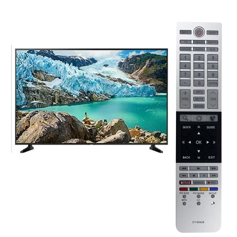 Ежедневный пульт дистанционного управления CT-90428 для телевизора Toshiba 39L4300UM 39L4300U 58L4300U 32L4300U 65L7300U 50L4300U 50L7300U 58L7300U
Ежедневный пульт дистанционного управления CT-90428 для телевизора Toshiba 39L4300UM 39L4300U 58L4300U 32L4300U 65L7300U 50L4300U 50L7300U 58L7300U