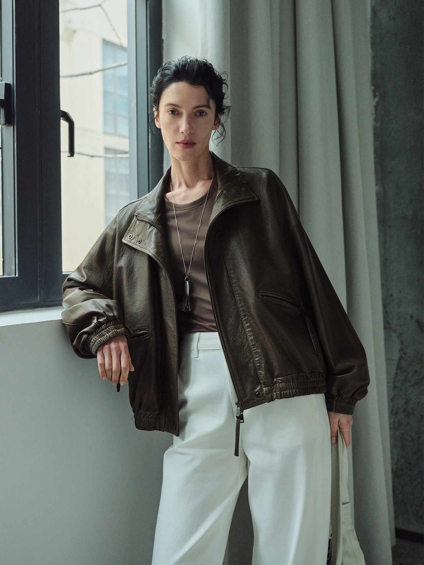 WUUO Royal eep Leather Jaet Women's Loose Sle High-end Dyeing Crt Long Coat Middle Length Mouton Skin Ladies' Coat
WUUO Royal eep Leather Jaet Women's Loose Sle High-end Dyeing Crt Long Coat Middle Length Mouton Skin Ladies' Coat