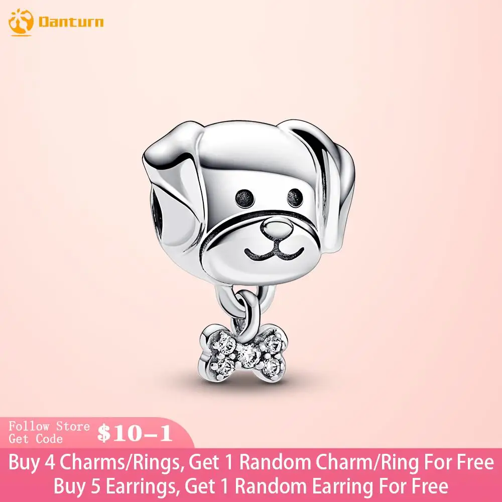 Danturn 925 Sterling Silver Beads Pet Dog and Bone Charm fit Original Pandora Bracelets for Women DIY Jewelry Making
Danturn 925 Sterling Silver Beads Pet Dog and Bone Charm fit Original Pandora Bracelets for Women DIY Jewelry Making