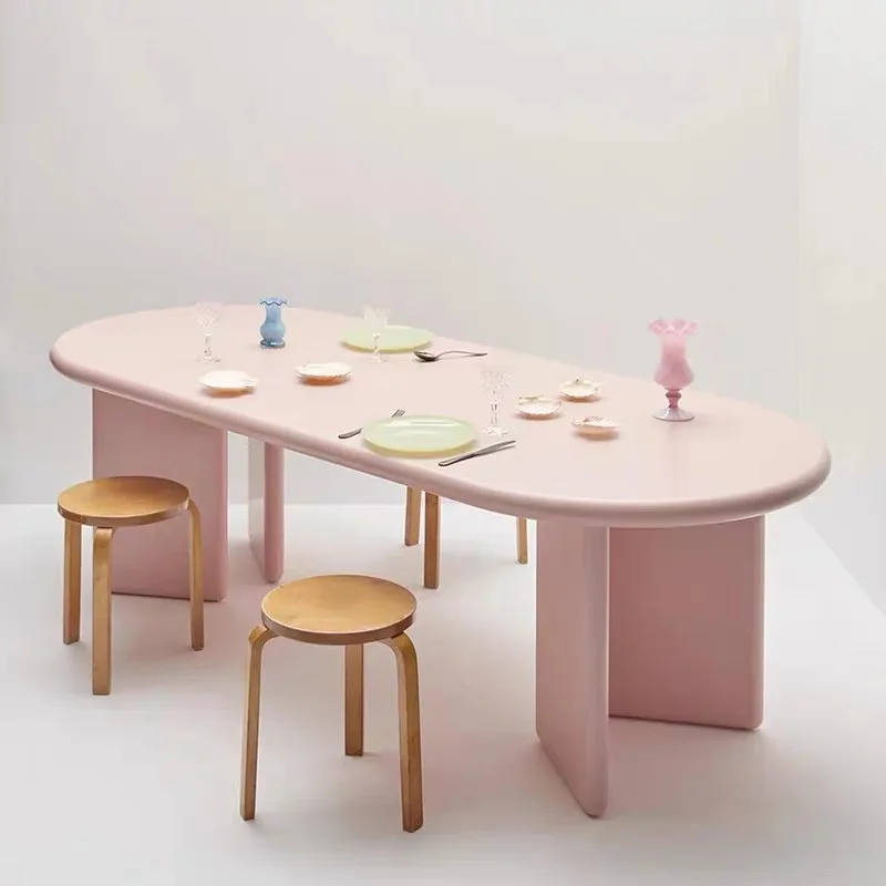 French Cream Style Oval Solid Wood Dining Table Modern Creative Desk Stylish Personality Long Workbench Desk
French Cream Style Oval Solid Wood Dining Table Modern Creative Desk Stylish Personality Long Workbench Desk