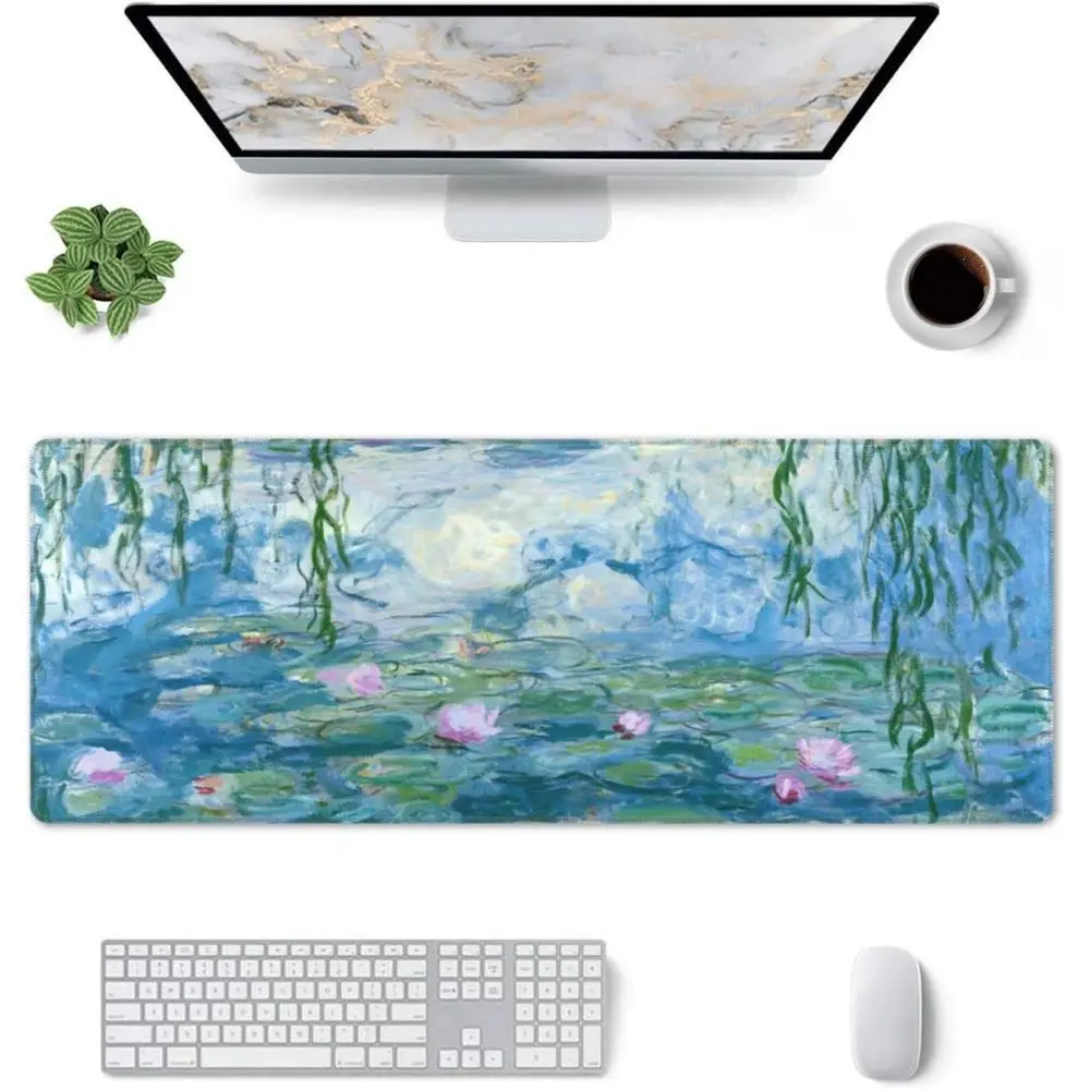 Large XL Gaming Mouse Pad - 31.5 x 12 Rubber Base, Non-Slip, Monet Water Lilies Artwork
Large XL Gaming Mouse Pad - 31.5 x 12 Rubber Base, Non-Slip, Monet Water Lilies Artwork