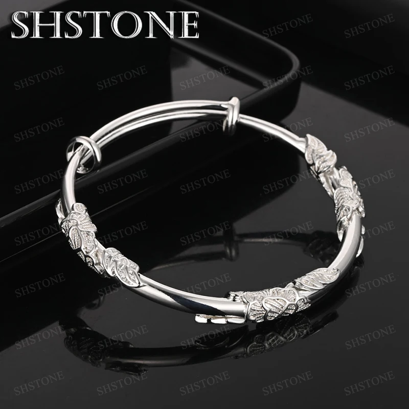 Ladies' luxury Jewelry 925 Sterling Silver Delicate Bangle For Women Men Valentine's Day Gift Wedding Party Jewelry Accessories
Ladies' luxury Jewelry 925 Sterling Silver Delicate Bangle For Women Men Valentine's Day Gift Wedding Party Jewelry Accessories