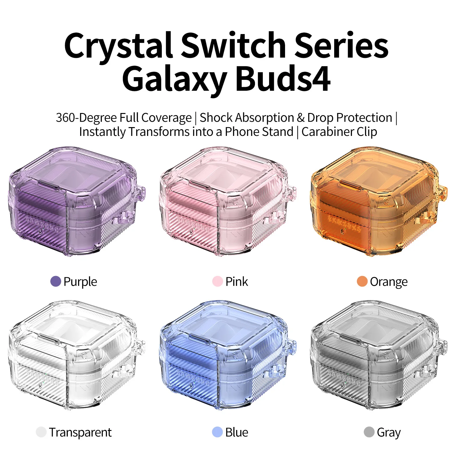 For Samsung Galaxy Buds 4/4Pro Case Wireless Earphone Cover for Samsung Buds 4Pro Funda Shockproof TPU Clear Case with holder
For Samsung Galaxy Buds 4/4Pro Case Wireless Earphone Cover for Samsung Buds 4Pro Funda Shockproof TPU Clear Case with holder