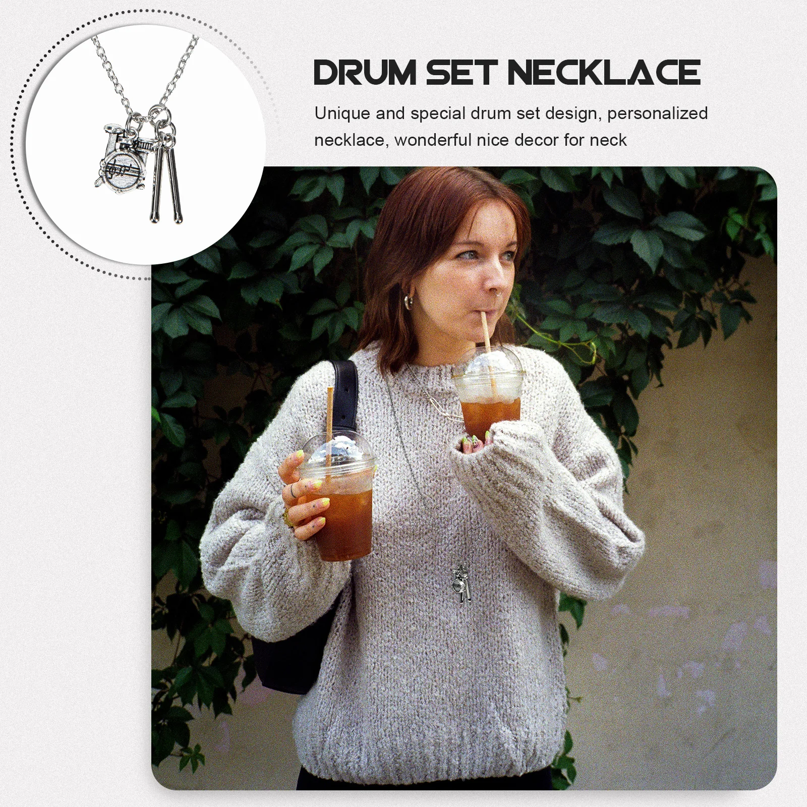2Pcs Drum Set Necklace Pendant Unique Design Durable Decorative Hanging Chain Personalized Musical Instrument Jewelry Gift
2Pcs Drum Set Necklace Pendant Unique Design Durable Decorative Hanging Chain Personalized Musical Instrument Jewelry Gift
