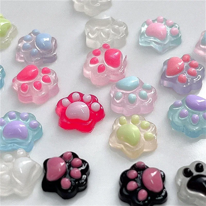 Colorful Cute Cat Paw Design Jelly Color Nail Art Decorations Resin Lovely Kitty Manicure Tool DIY Accessories Makeup Wholesale
Colorful Cute Cat Paw Design Jelly Color Nail Art Decorations Resin Lovely Kitty Manicure Tool DIY Accessories Makeup Wholesale