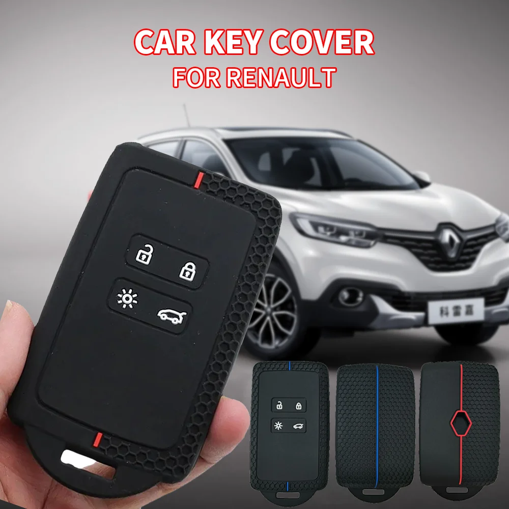 Soft Textured Car Key Case Silicone 4 Button Key Cover Full Protection Comfortable Easy Clean Anti-slip Key Case for Renault
Soft Textured Car Key Case Silicone 4 Button Key Cover Full Protection Comfortable Easy Clean Anti-slip Key Case for Renault
