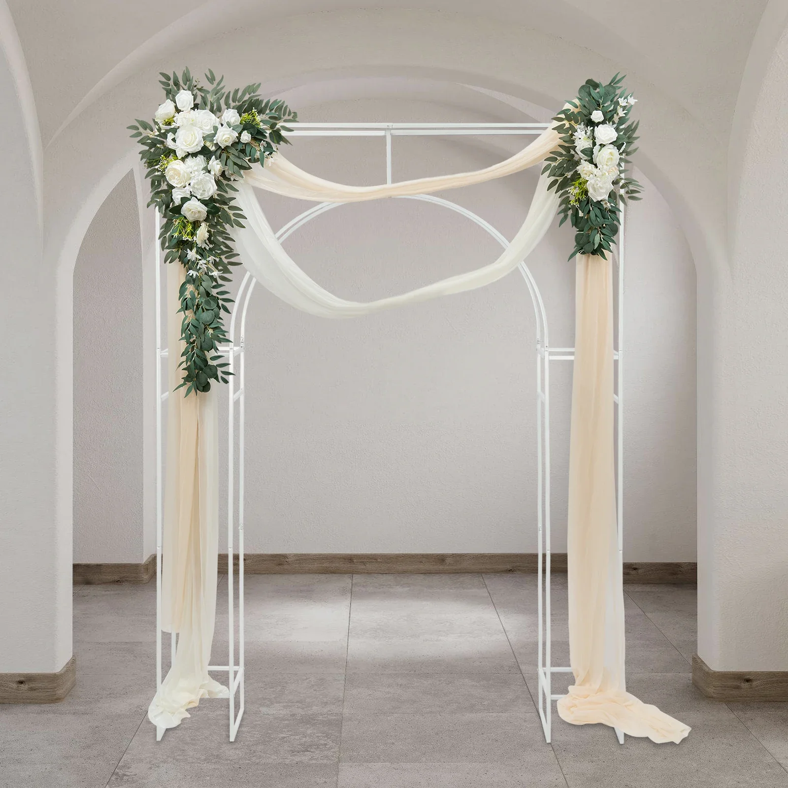 Durable Wedding Arch Stand, Carbon Steel Construction, Removable Design, 44.09 lbs Capacity, Perfect for Floral Decorations and
Durable Wedding Arch Stand, Carbon Steel Construction, Removable Design, 44.09 lbs Capacity, Perfect for Floral Decorations and