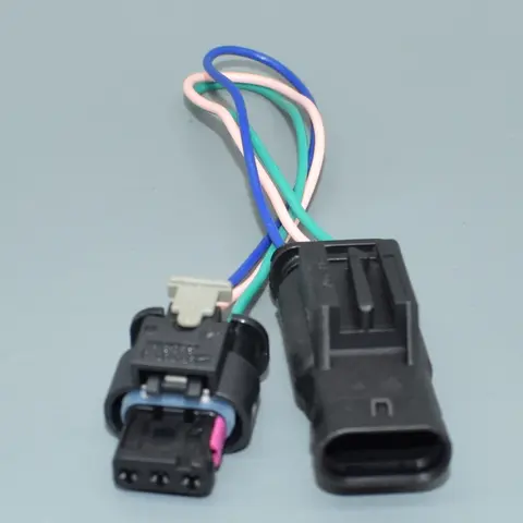 shhworldsea 3 Pin Parking Sensor Plug Connector For GOLF PASSAT A1 A3 A4 A6 A7 Q5 Q7 R8 4F0973703 1718653-1 4F0 973 703