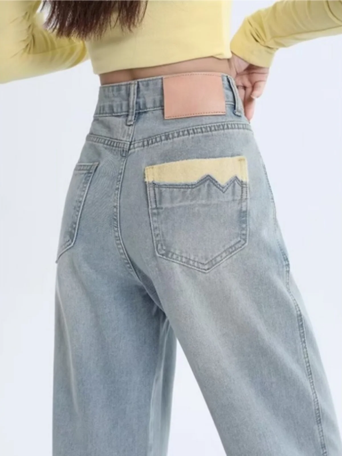 High Waist Straight Leg Jeans Women's Loose Fit Bootcut Trousers Academic Style Long Pants Spring Summer Autumn Design Sense
High Waist Straight Leg Jeans Women's Loose Fit Bootcut Trousers Academic Style Long Pants Spring Summer Autumn Design Sense