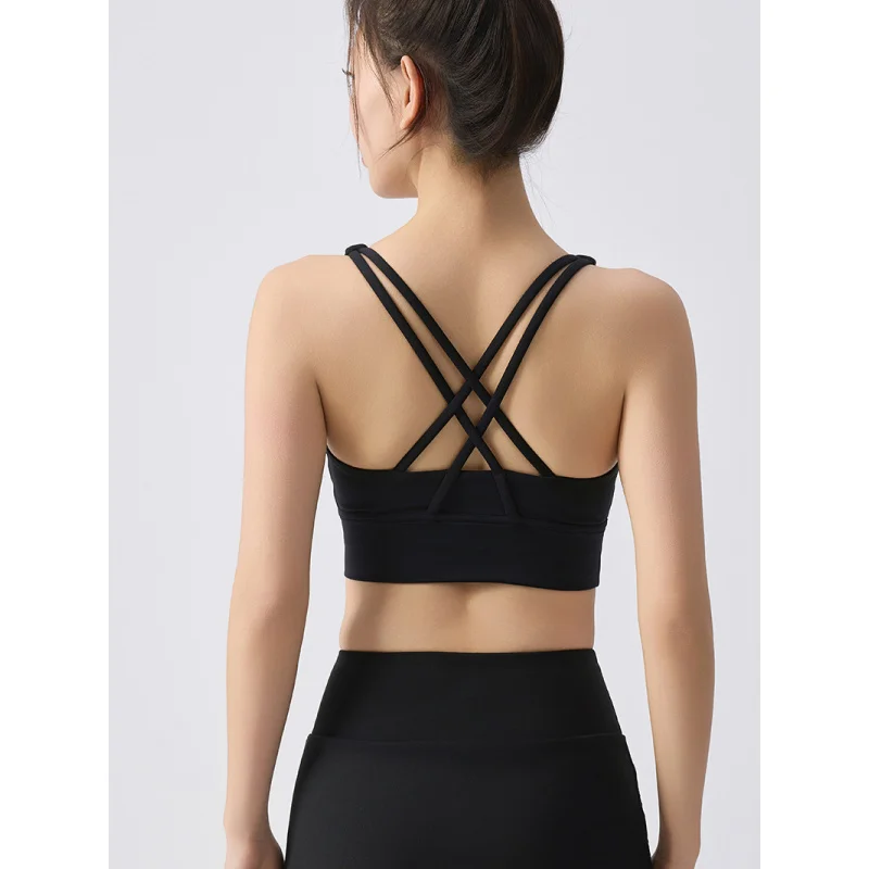 Women Criss Cross Back Thin Double Strap Padded Medium Support Sports Yoga Bra Workout Running Daily Outfit
Women Criss Cross Back Thin Double Strap Padded Medium Support Sports Yoga Bra Workout Running Daily Outfit