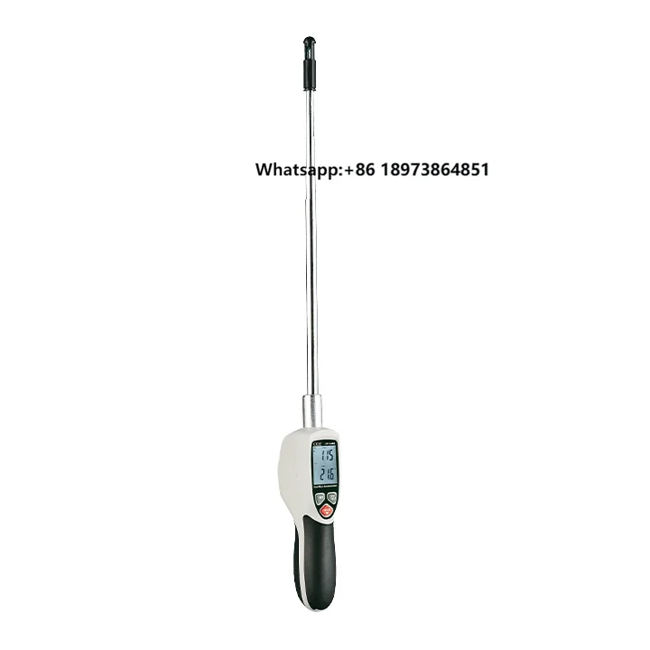 CEM DT-1880 Portable Digital Air Wind Vane Flow Meter Hot Wire Anemometer Data Logger Velocity Alarm Speed Measuring Instruments
CEM DT-1880 Portable Digital Air Wind Vane Flow Meter Hot Wire Anemometer Data Logger Velocity Alarm Speed Measuring Instruments