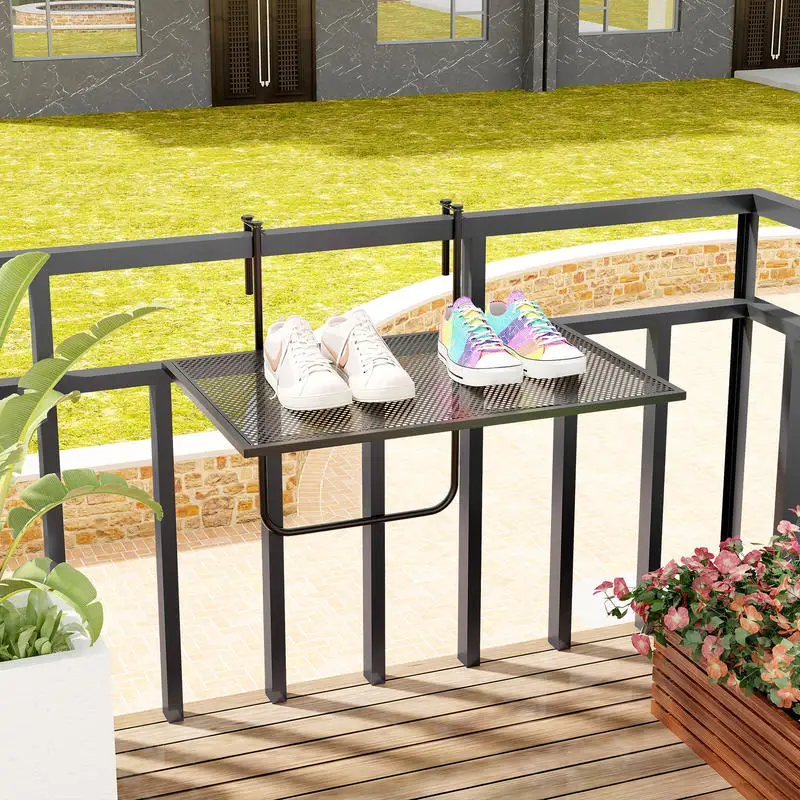 Outdoor Folding Hanging Table with Metal Frame-Black
Outdoor Folding Hanging Table with Metal Frame-Black