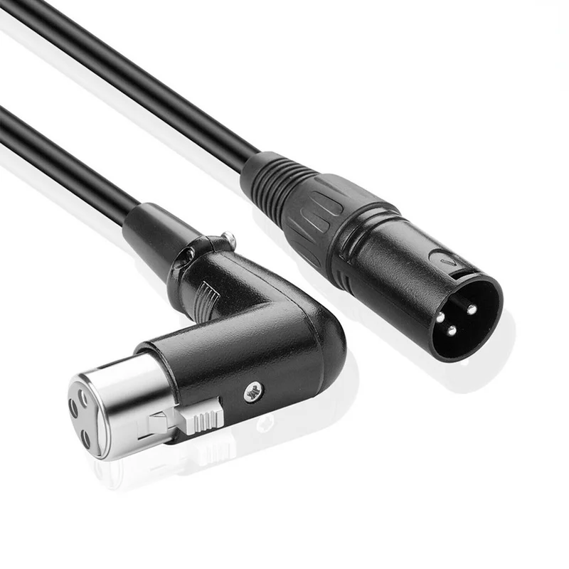 XLR Cable Right Angle Female To Male Balanced 3 PIN Microphone for Recording Applications,Mixers,Speaker Systems,DMX
XLR Cable Right Angle Female To Male Balanced 3 PIN Microphone for Recording Applications,Mixers,Speaker Systems,DMX