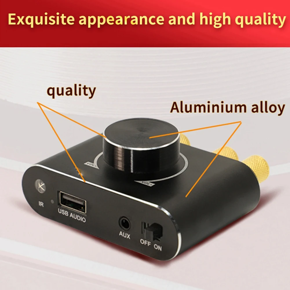 B03B-X100H 100W 12V/24V Stereo Amplifier Board Audio Power Amplifier Module Bluetooth, 5.1 Channel,AUX U-Disk Input
B03B-X100H 100W 12V/24V Stereo Amplifier Board Audio Power Amplifier Module Bluetooth, 5.1 Channel,AUX U-Disk Input
