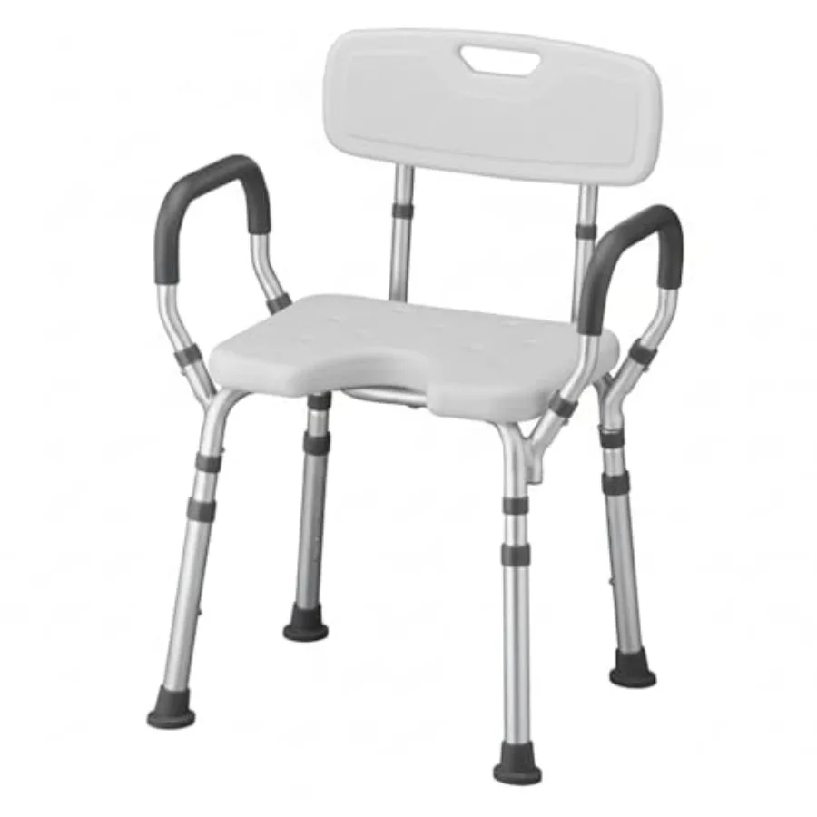VA Bath Shower Seat with U-Shaped Hygienic Cutout and Padded Removable Arms and Back for Seniors Handicap Medical Use Adjustabl
VA Bath Shower Seat with U-Shaped Hygienic Cutout and Padded Removable Arms and Back for Seniors Handicap Medical Use Adjustabl