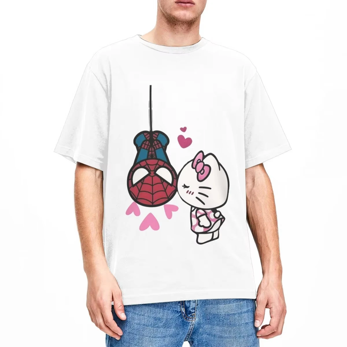 Sanrio Hello Kitty Cartoon Spiderman T-shirt Couple Y2K Cotton T-shirt Summer Round Neck Harajuku T-shirt Design
Sanrio Hello Kitty Cartoon Spiderman T-shirt Couple Y2K Cotton T-shirt Summer Round Neck Harajuku T-shirt Design