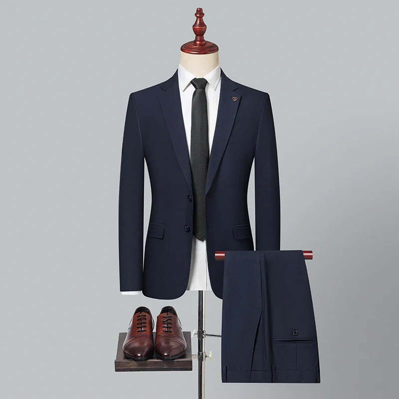 Мужской костюм KIDWHXR, 2 предмета, простой однотонный, с длинным рукавом, модный, приталенный, дышащий, для бизнеса и повседневной носки
Мужской костюм KIDWHXR, 2 предмета, простой однотонный, с длинным рукавом, модный, приталенный, дышащий, для бизнеса и повседневной носки