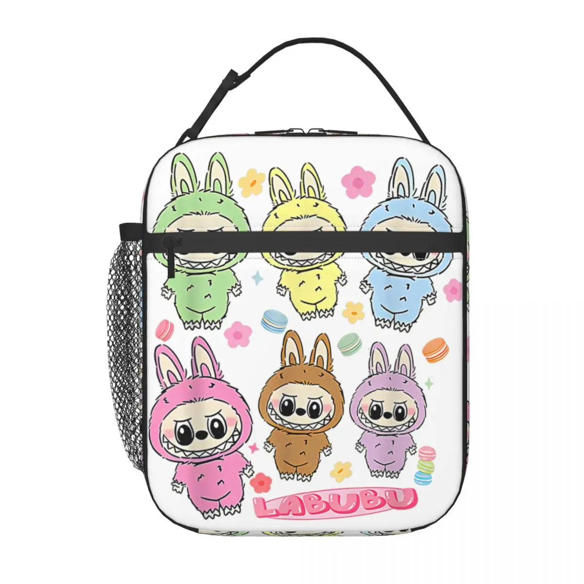 Изолированный ланч-бокс, милый L-Labubus The Monsters, забавный мультяшный ящик для хранения еды, повседневный холодильник, термобокс для обеда для школы 
Изолированный ланч-бокс, милый L-Labubus The Monsters, забавный мультяшный ящик для хранения еды, повседневный холодильник, термобокс для обеда для школы