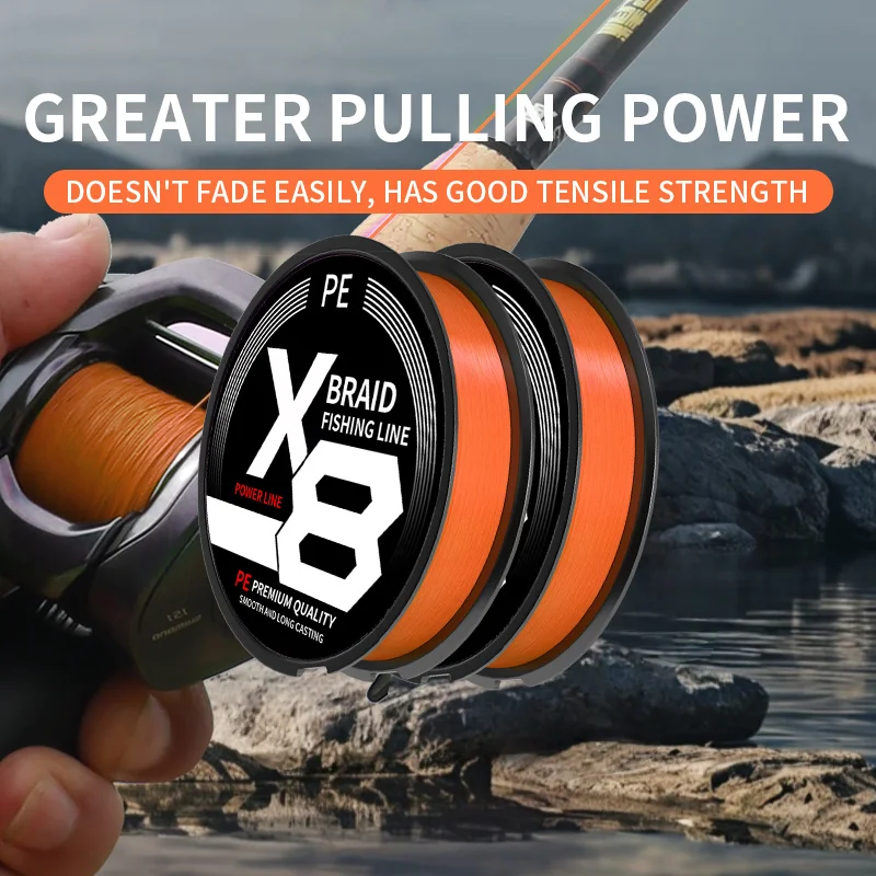 X8 PE fishing line,with excellent high sensitivity,outstanding anti-breaking performance,Suitable as a gift for various festival
X8 PE fishing line,with excellent high sensitivity,outstanding anti-breaking performance,Suitable as a gift for various festival