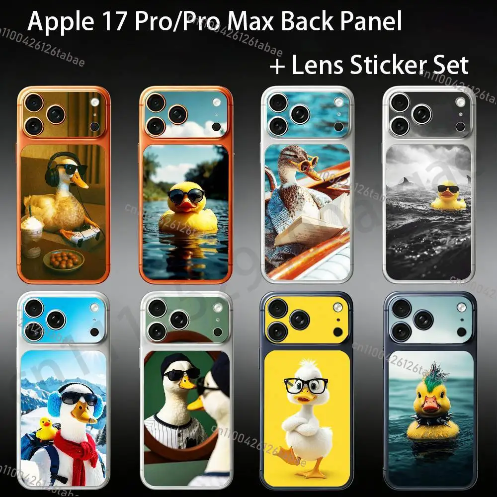 NEW Cute cool duck wearing glasses For iPhone 17pro/proMax Full body Back Cover Decal Skin Colorful Rear Protective Sticker Film
NEW Cute cool duck wearing glasses For iPhone 17pro/proMax Full body Back Cover Decal Skin Colorful Rear Protective Sticker Film