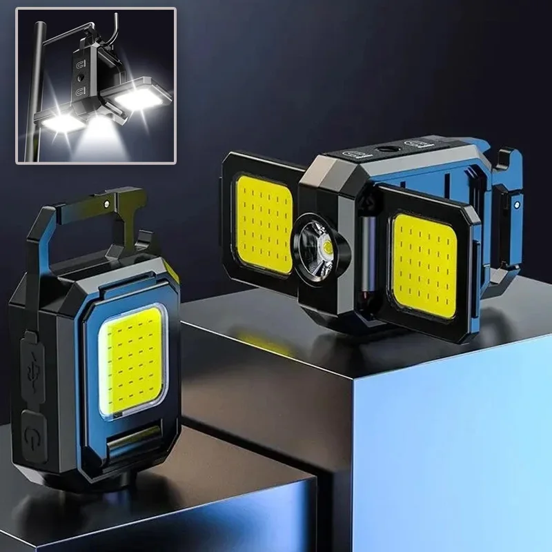 Multifunctional Flashlight Magnetic COB Outdoor Camping Torch Pocket Work Light Type-C Rechargeable Spotlight Portable Mini Lamp
Multifunctional Flashlight Magnetic COB Outdoor Camping Torch Pocket Work Light Type-C Rechargeable Spotlight Portable Mini Lamp