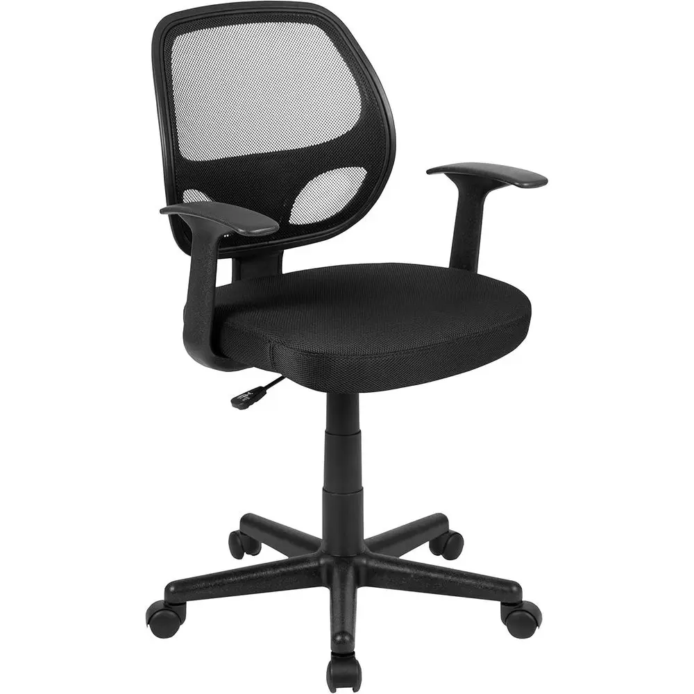 Black Mesh Swivel Ergonomic Office Chair with Arms
Black Mesh Swivel Ergonomic Office Chair with Arms