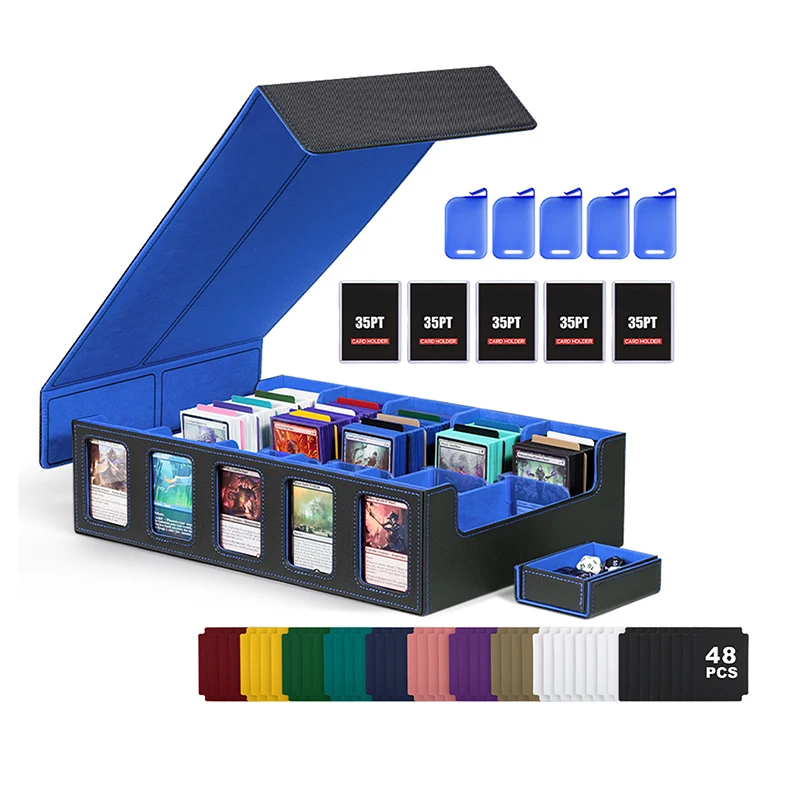 New Trading Card Storage Box For 3900+ Cards With Display Windows Premium Game Card Storage Box With Card Supporters & Divider
New Trading Card Storage Box For 3900+ Cards With Display Windows Premium Game Card Storage Box With Card Supporters & Divider