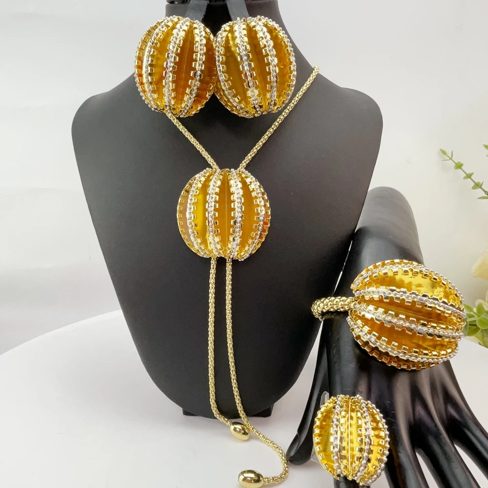 Latest Brazilian Exquisite Handmade Beautiful Necklace Wedding Party Accessories Fashion Women Jewelry Set FHK28346
Latest Brazilian Exquisite Handmade Beautiful Necklace Wedding Party Accessories Fashion Women Jewelry Set FHK28346