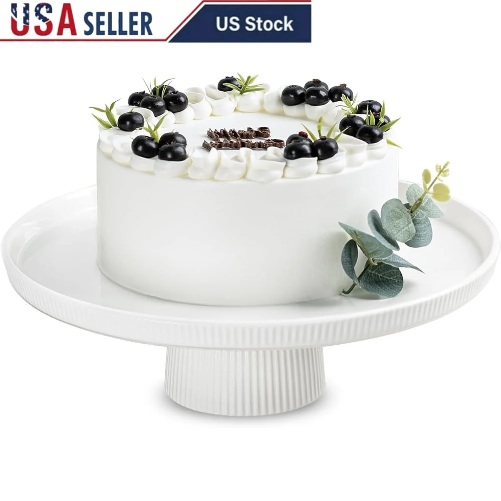 Ceramic 13 Inch Cake Stand Elegant Dessert Display Plate Wedding Cupcake Holder Sturdy Base Multiuse Serving Platter Party Decor
Ceramic 13 Inch Cake Stand Elegant Dessert Display Plate Wedding Cupcake Holder Sturdy Base Multiuse Serving Platter Party Decor