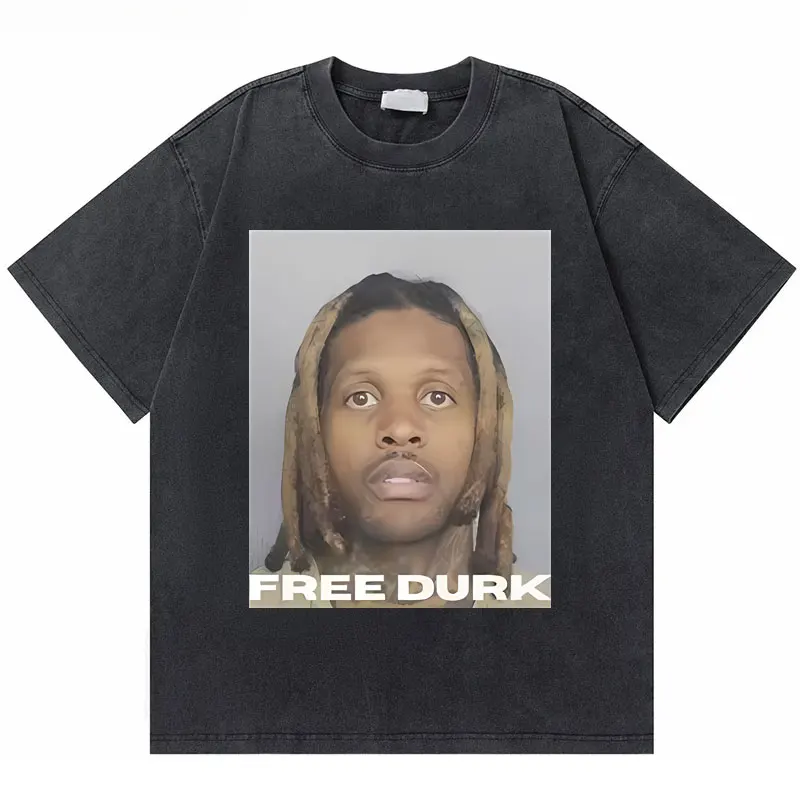 Free Lil Durk Face Mugshot T-shirt Men's Vintage Washed T-shirt Men Women Hip Hop Oversized Short Sleeve T Shirts Rap Streetwear
Free Lil Durk Face Mugshot T-shirt Men's Vintage Washed T-shirt Men Women Hip Hop Oversized Short Sleeve T Shirts Rap Streetwear