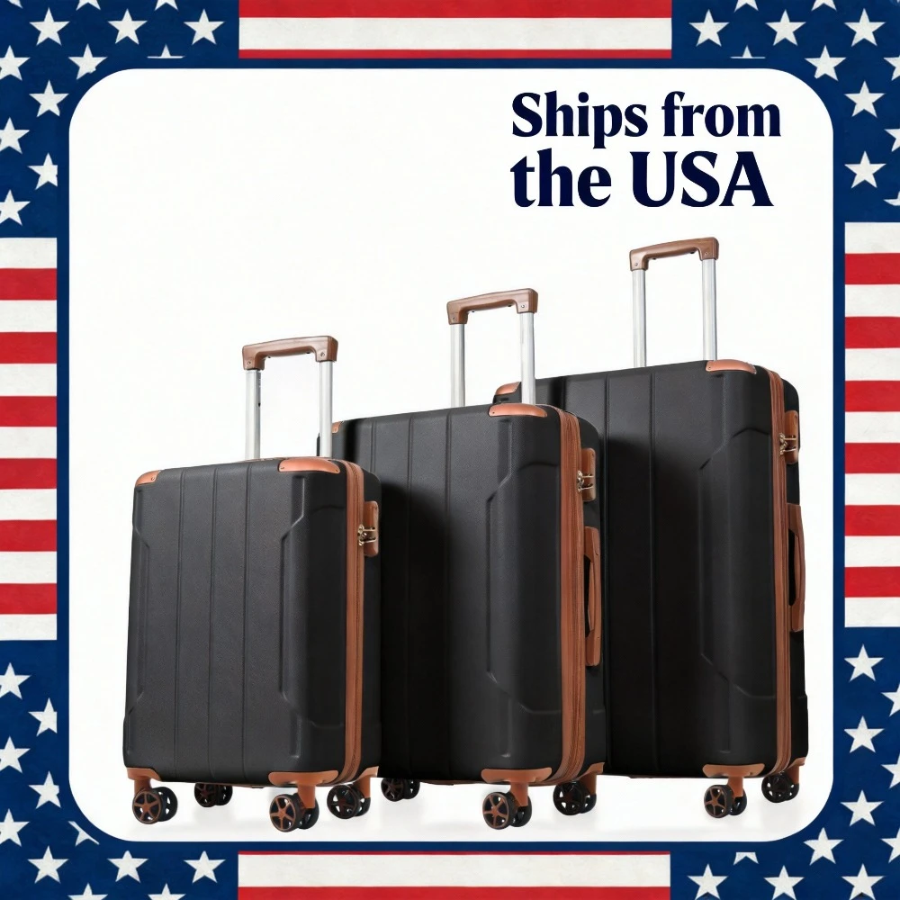 Наборы чемоданов из 3 предметов, легкие и прочные чемоданы с жестким корпусом из ABS-пластика, с двойными вращающимися колесами, размеры 20/24/28 дюймов
Наборы чемоданов из 3 предметов, легкие и прочные чемоданы с жестким корпусом из ABS-пластика, с двойными вращающимися колесами, размеры 20/24/28 дюймов