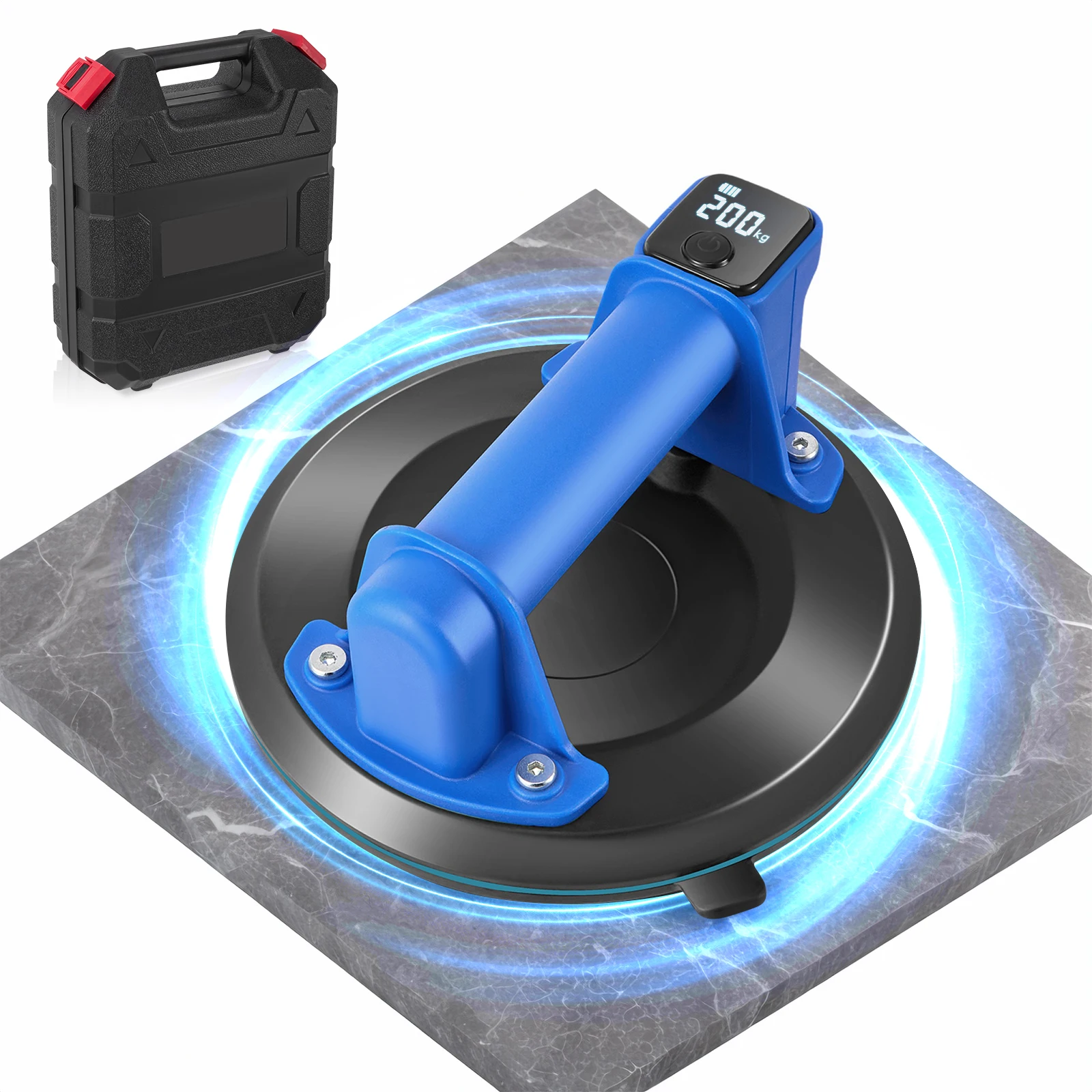 Электрическая вакуумная присоска 200 кг, 2500 мАч, интеллектуальный дисплей, керамическая плитка, стекло, вакуумная присоска, подъемный инструмент
Электрическая вакуумная присоска 200 кг, 2500 мАч, интеллектуальный дисплей, керамическая плитка, стекло, вакуумная присоска, подъемный инструмент