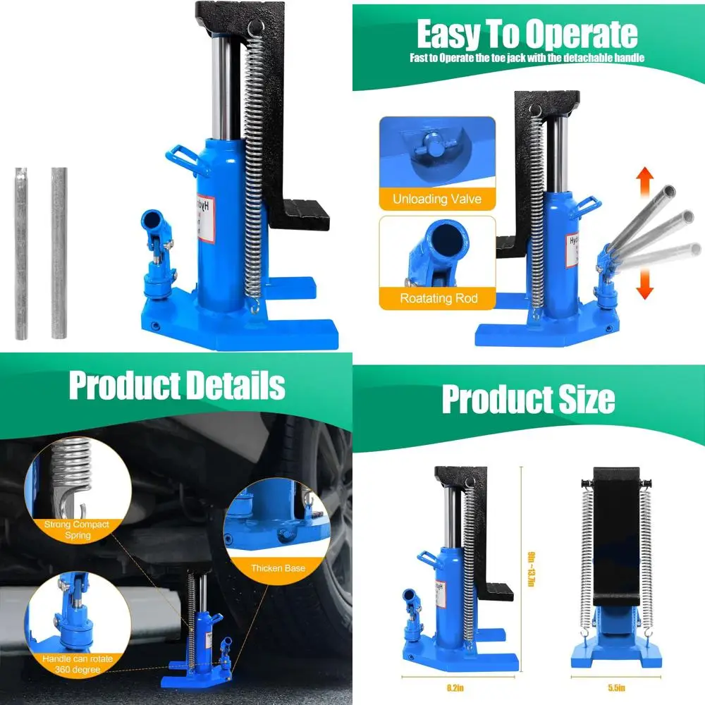 Hydraulic and Manual 2.5-5 Ton Lift Jack for Farm and Heavy Machinery
Hydraulic and Manual 2.5-5 Ton Lift Jack for Farm and Heavy Machinery