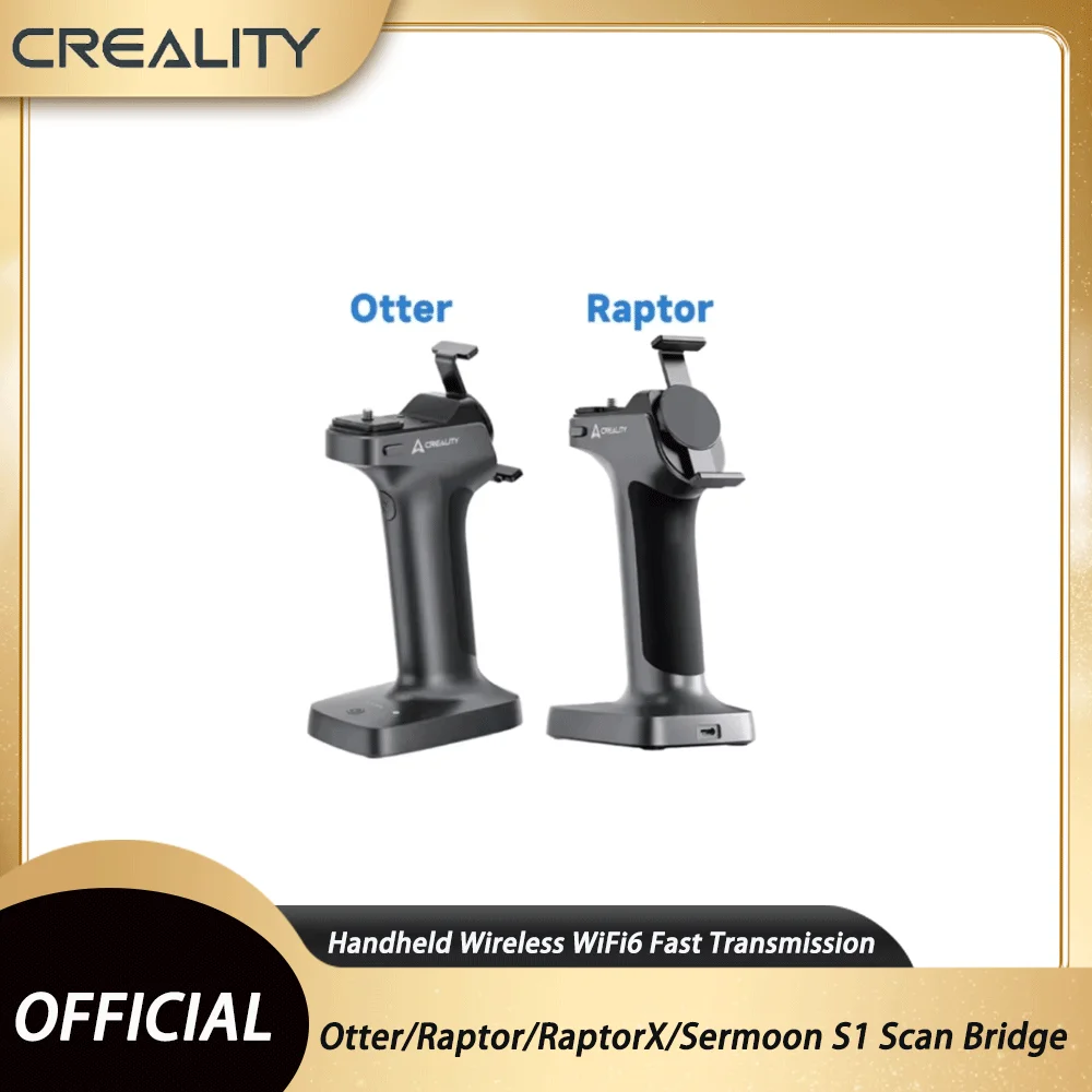 Creality For Otter/Raptor/RaptorX/Sermoon S1 Scan Bridge 3D Scanning Handheld Wireless WiFi6 Fast Transmission 3D Scanner