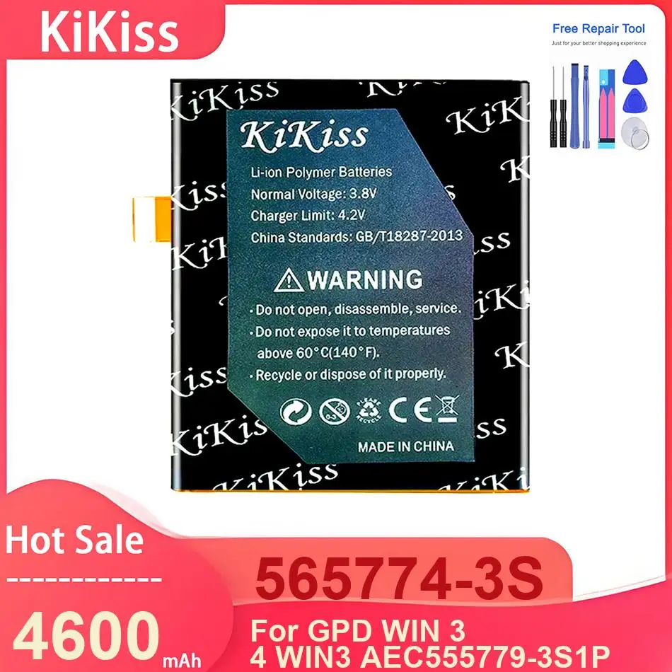 KiKiss Laptop Battery For GPD WIN 3 4 AEC555779-3S1P ,565774-3S 4600mAh Batteries
KiKiss Laptop Battery For GPD WIN 3 4 AEC555779-3S1P ,565774-3S 4600mAh Batteries