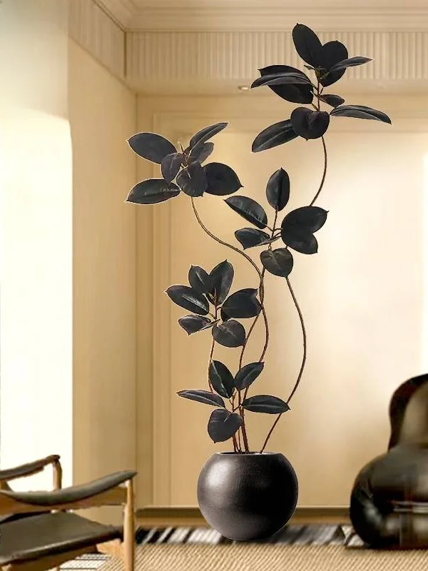 Indoor Living Room Large Pot Bla Diamond Rubber Tree Simulation Bionic Plant Decoration High End Luxury Artificial Tree
Indoor Living Room Large Pot Bla Diamond Rubber Tree Simulation Bionic Plant Decoration High End Luxury Artificial Tree