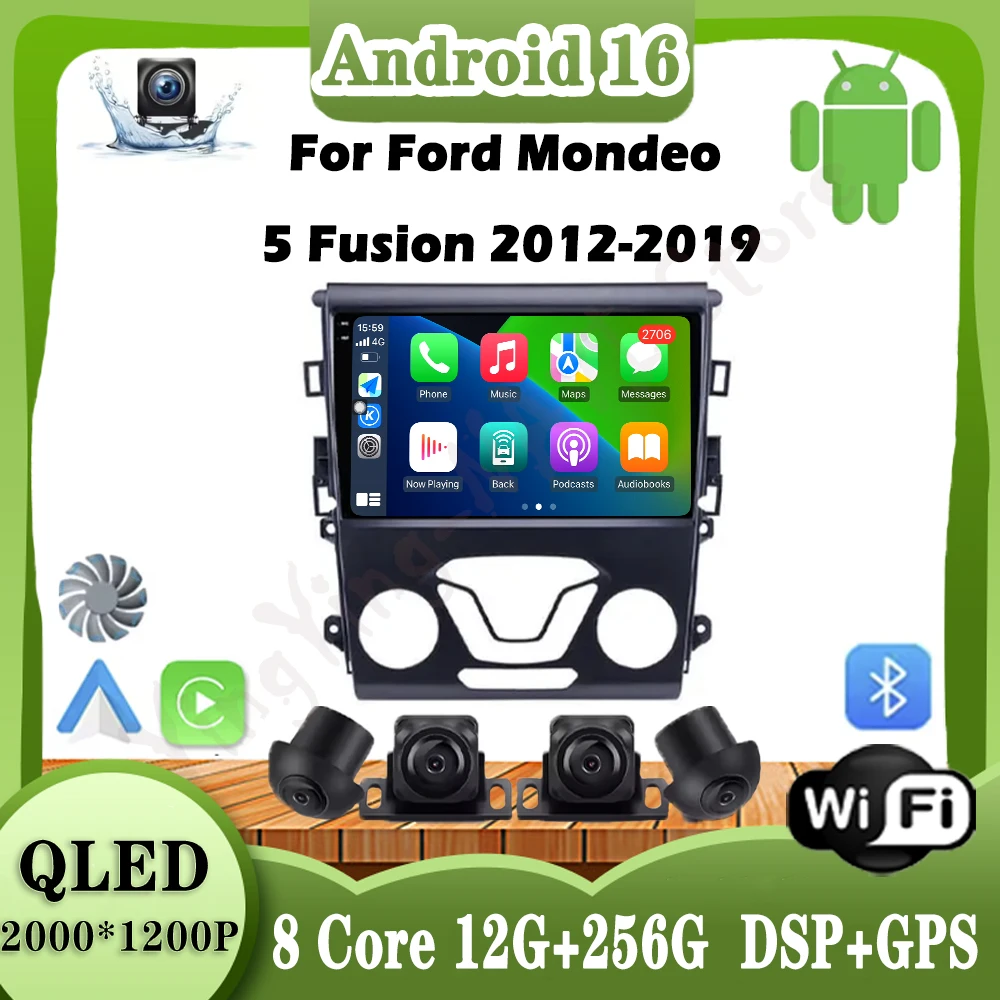 For Ford Mondeo 5 Fusion 2012-2019 Car Radio Multimedia Player Video Navigation Carplay Stereo GPS WIFI DSP Carplay Android Auto
For Ford Mondeo 5 Fusion 2012-2019 Car Radio Multimedia Player Video Navigation Carplay Stereo GPS WIFI DSP Carplay Android Auto