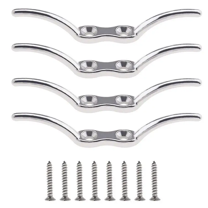 4 Pcs Blinds Accessories Window Curtains Flag Pole Cleat Flagpole Rope Silver Stainless Steel Cleats
4 Pcs Blinds Accessories Window Curtains Flag Pole Cleat Flagpole Rope Silver Stainless Steel Cleats