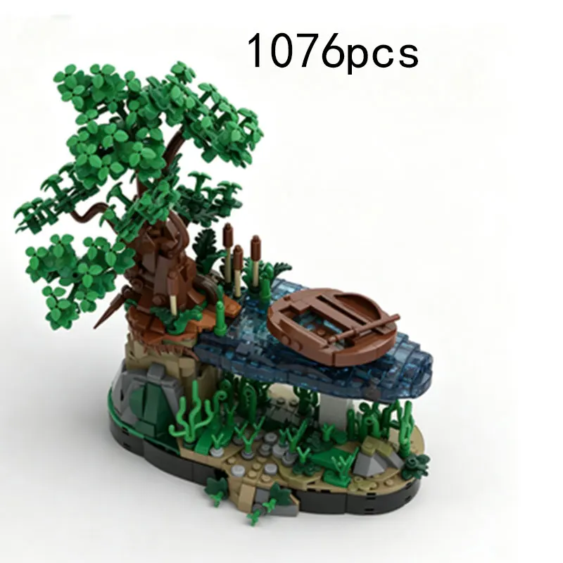 MOC Creative Swamp Ancient Tree Small Particle Assembly Building Hideout Model Toy Ornament 1076pcs
MOC Creative Swamp Ancient Tree Small Particle Assembly Building Hideout Model Toy Ornament 1076pcs