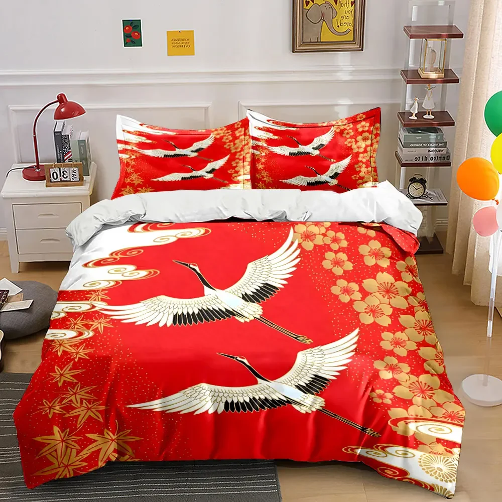 Golden Crane Pattern Decor Set Multiple sizes kid's and adults' bedroom Exquisite 3PC bedding set, gift
Golden Crane Pattern Decor Set Multiple sizes kid's and adults' bedroom Exquisite 3PC bedding set, gift