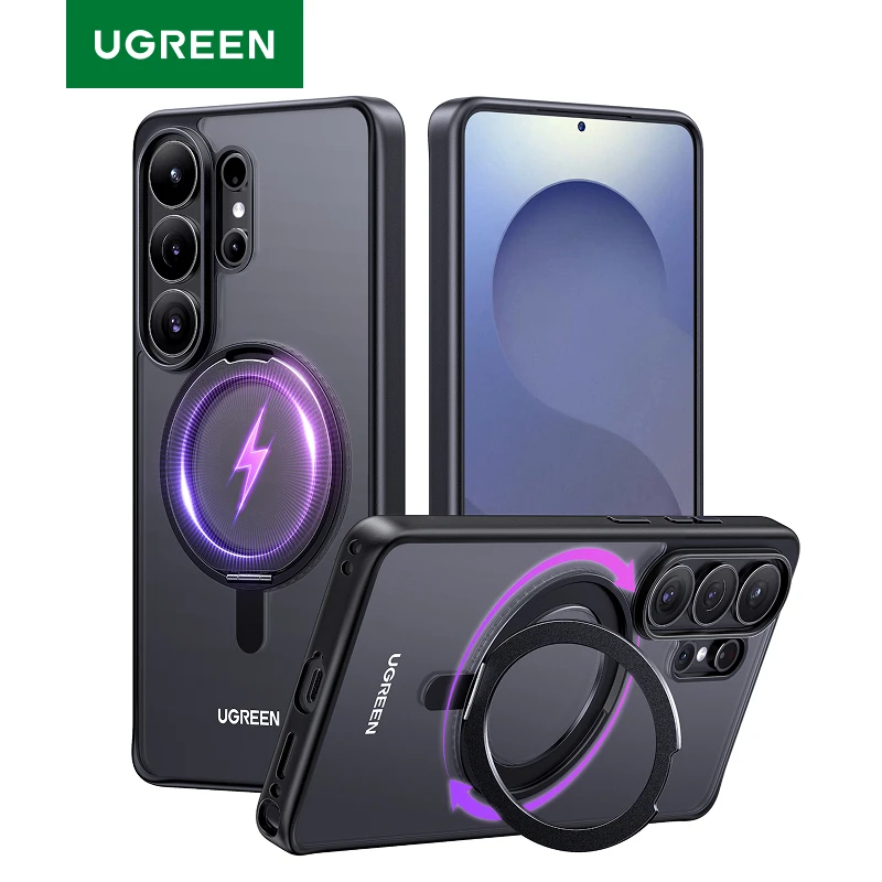UGREEN For Samsung Galaxy S26 Ultra 360° Magnetic Ring Stand Case Black S26Ultra Macsafe Rotatable Kickstand Cover 2026
UGREEN For Samsung Galaxy S26 Ultra 360° Magnetic Ring Stand Case Black S26Ultra Macsafe Rotatable Kickstand Cover 2026
