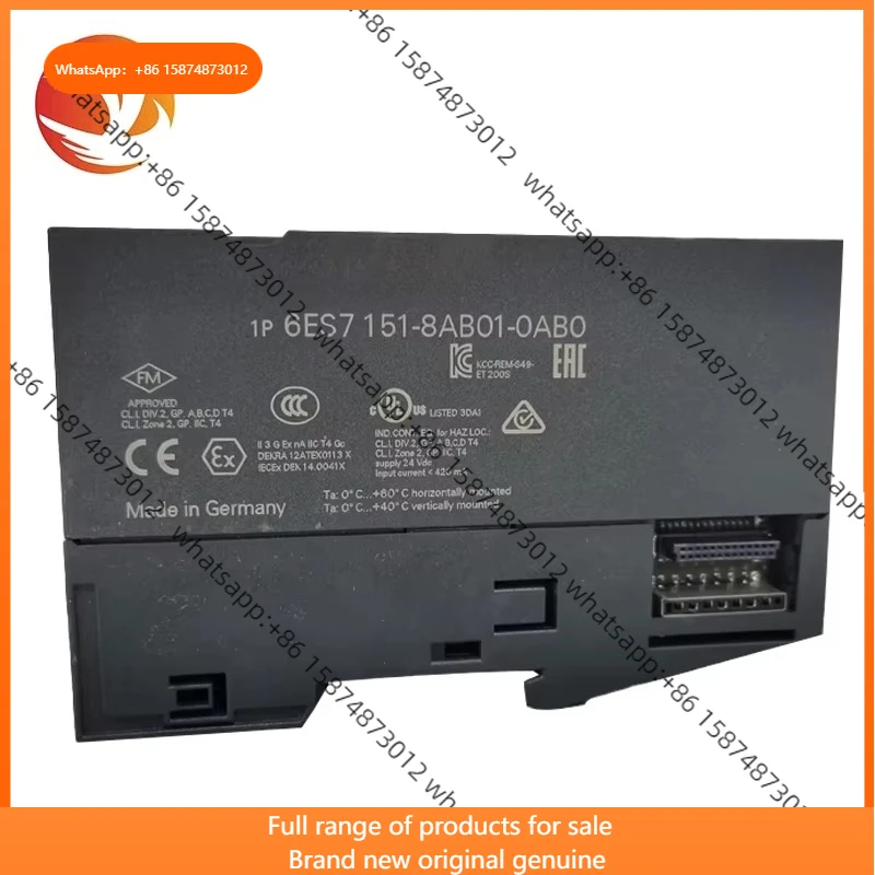 6ES7 151-8AB01-0AB0 PLC Controller Gold Seller Brand New Original Spot 6ES7 151-8AB01-0AB0 PLC Controller
6ES7 151-8AB01-0AB0 PLC Controller Gold Seller Brand New Original Spot 6ES7 151-8AB01-0AB0 PLC Controller