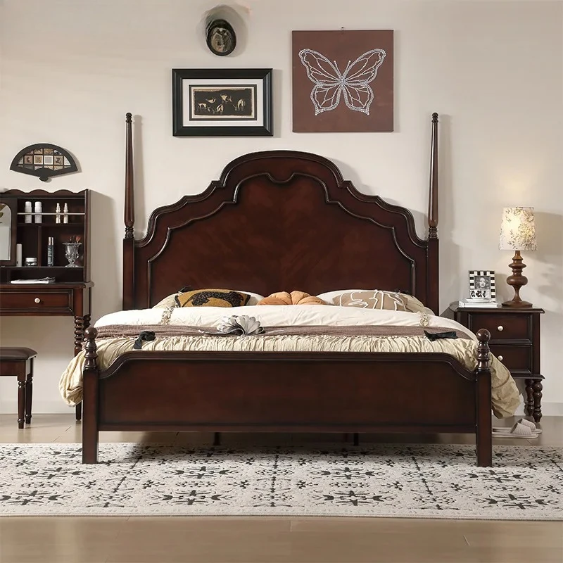vintage Anna bed solid wood bed black luxury double bed
vintage Anna bed solid wood bed black luxury double bed