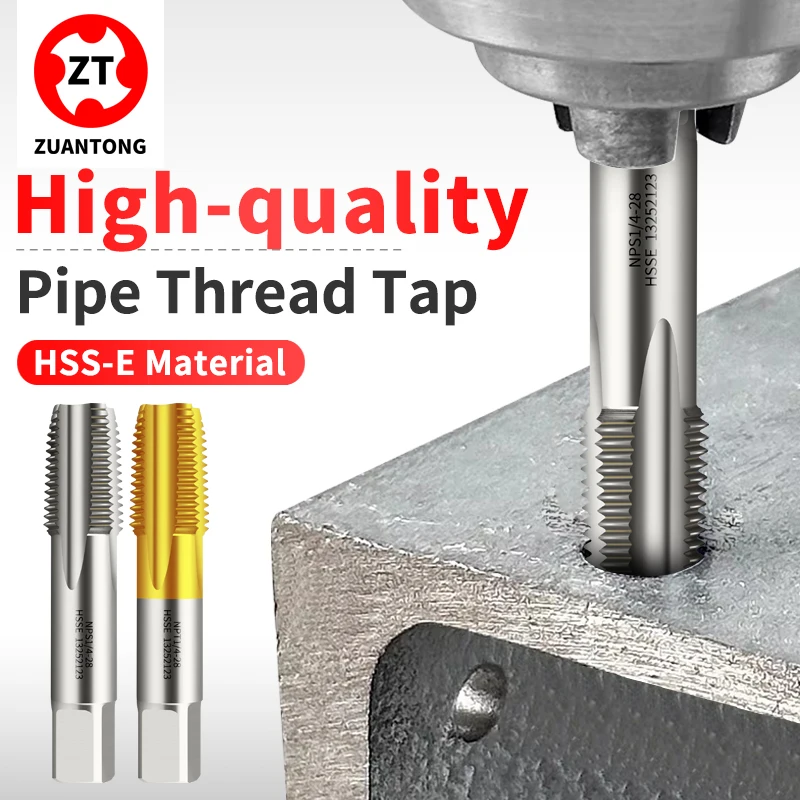 ZUANTONG HSSE NPT/NPS American Taper Pipe Straight Groove Tap 1/16-27 1/8-27 1/4-18 3/8-18 1/2-14 3/4-14 1-11.5Machine ThreadTap
ZUANTONG HSSE NPT/NPS American Taper Pipe Straight Groove Tap 1/16-27 1/8-27 1/4-18 3/8-18 1/2-14 3/4-14 1-11.5Machine ThreadTap