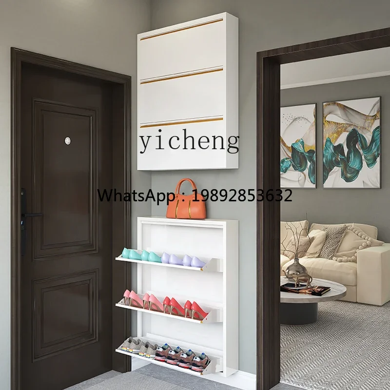 b27 ultra-thin shoe cabinet, large-capacity light luxury storage at the door of the home, and integrated narrow entrance cabinet
b27 ultra-thin shoe cabinet, large-capacity light luxury storage at the door of the home, and integrated narrow entrance cabinet
