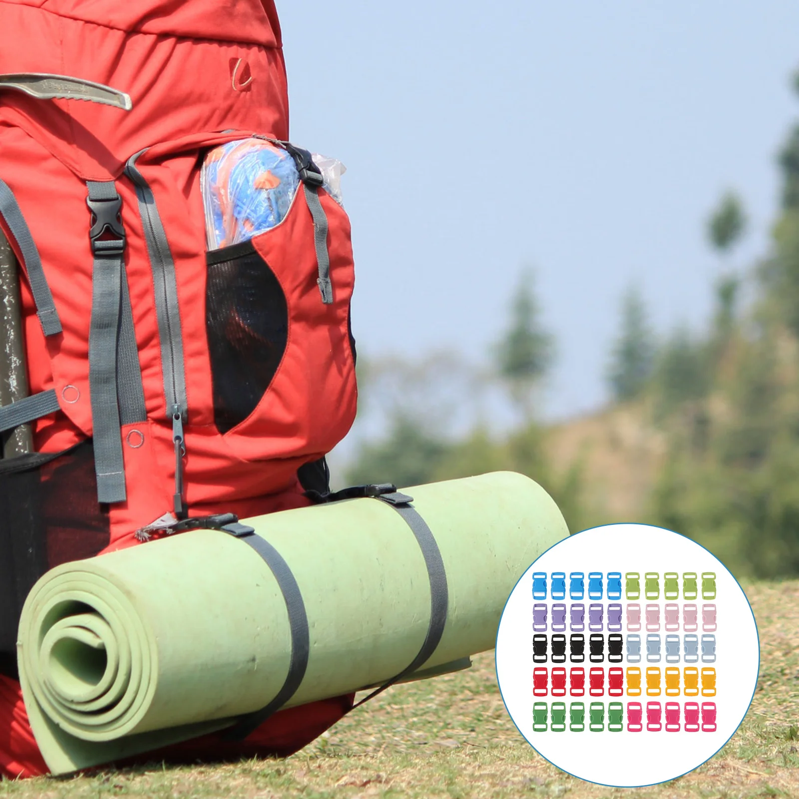 50Pcs Plastic Snap Buckle Quick Release Webbing Strap Adjuster for Backpack Bag Pet Collar Leash Nylon Belt Fastener Clip
50Pcs Plastic Snap Buckle Quick Release Webbing Strap Adjuster for Backpack Bag Pet Collar Leash Nylon Belt Fastener Clip